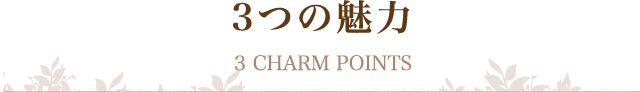 3つの魅力
